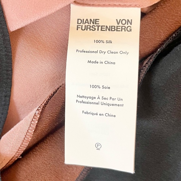 Dianne Von Furstenberg Silk Sleeveless Pullover Colourblock Boxy Top xxsmall - Picture 7 of 9